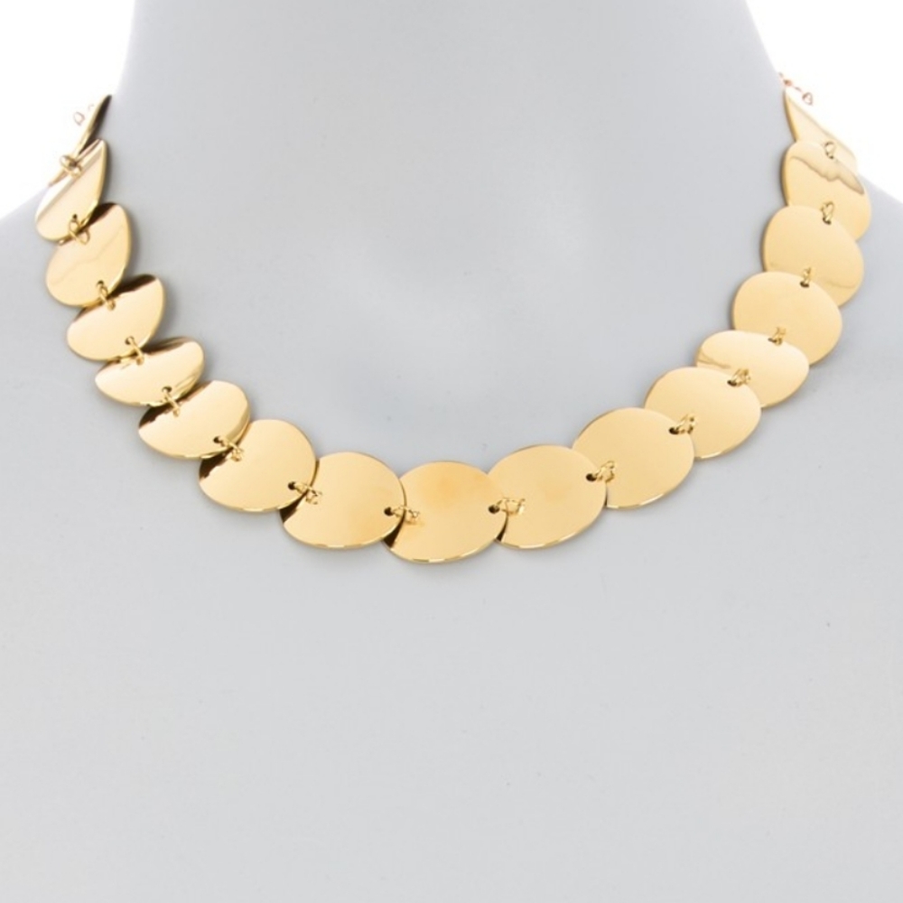 NWT: Kate Spade Gold Disc Necklace